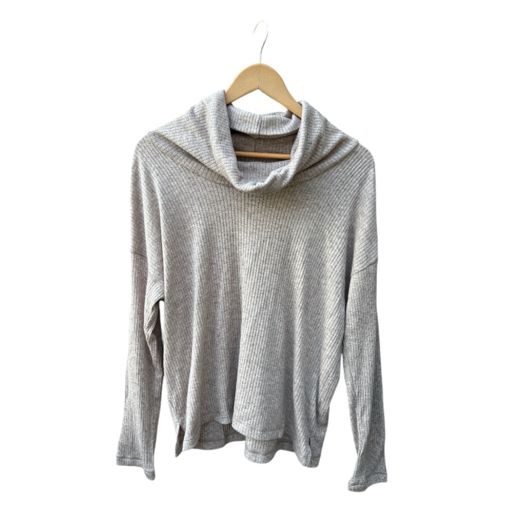 Z Supply Jaziah Rib Cowl Neck Sweater Lightweight Knit - Picture 3 of 11